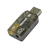 USB Headset Headphone Mic Sound Adapter for PS3 Slim/Laptop/PC
