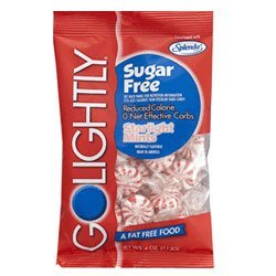 GoLightly Sugar Free Candy Bag Starlight Mints - 4 Oz Per Pack X 12 Packs by Hillside Candy