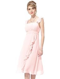 Ever Pretty Falbala Ruffles Calf-length Summer Bridesmaid Dress 03337