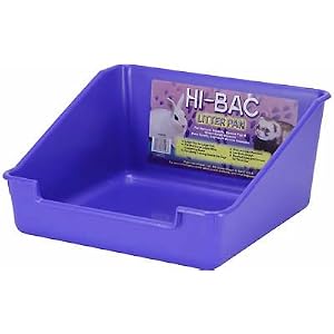 Hi-Bac Litterbox The high back prevents bedding being spread out in your living room when the bunny is using the litterbox