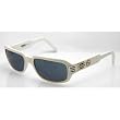 VERSUS White Sunglasses with Smoke Colored Lenses. Model: E35-850