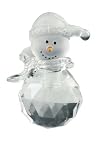 Cake Topper Christmas Figurine Snowman Transparent 40mm