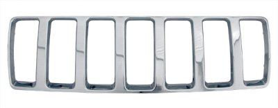 2004 JEEP Grand Cherokee Laredo High Impact Triple Chrome Plated ABS Grille Grill Inserts Overlays