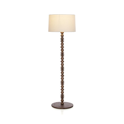 Special Offer Crate And Barrel Lapel Walnut Floor Lamp Top