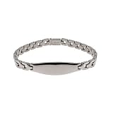 Eve's Addiction Smooth Link Ladies Oval ID Bracelet