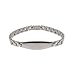 Jewelry : Eve's Addiction Smooth Link Ladies Oval ID Bracelet