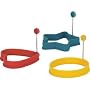 Trudeau 0996537 S/ Silicone Egg and Pancake Ring Set