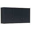 Garage Upper Cabinet In Steel Gray & Maple Finish By Ameriwood Furniture