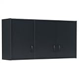 Garage Upper Cabinet In Steel Gray & Maple Finish By Ameriwood Furniture