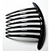 Side Comb French Twist Hair Comb Decorative Hair 7 TOOTH Black Color Hair Accessories