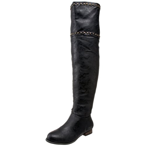Miss Me Womens Fray-4 Over-The-Knee Boot