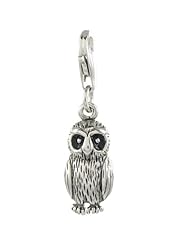 Oscaro Charms 925 Sterling Silver Owl Click-on Charm Lobster Clasp for Thomas Sabo Style Bracelets and Necklace
