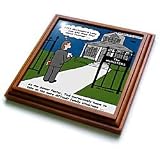 Rich Diesslins Funny Religious Light Cartoons - Difficult Pastoral Home Visists - Trivets