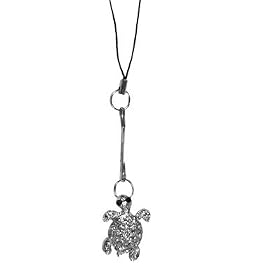 Turtle Crystal Cell Phone Charm