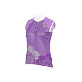Descente 2008 Women's Tranquility Sleeveless Cycling Jersey - Big Flower/Violet/Orchid - 13176bfvtor (M)