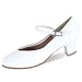 Danshuz Womens Size 7 White Character Tap Queen Dance Shoes