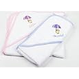 Personalised Pink Hooded Towel Baby Gift'