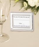 SILVER PLACECARD HOLDER FRAME - SILVER PLATED PLACE CARD FRAME, Quantity of 40 pc,