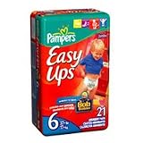 Pampers Easy Ups For Boys Jumbo Pack Size:6 # 06779 - 21/ Pack 4 Packs