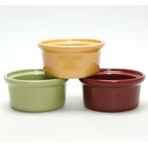Assorted Colors Tuxton 10 oz Casserole Dish / Bowl 12/CS