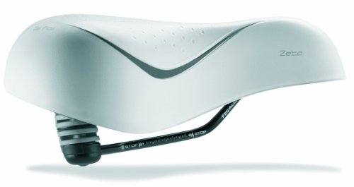 Sportourer Herren Sattel ZETA Comfort Gel Flow, wei&szlig;