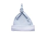 Chuckleberries "Blue Checker" Preemie Knotted Cap