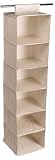 Household Essentials 01812 Six-Shelf Canvas Sweater Organizer