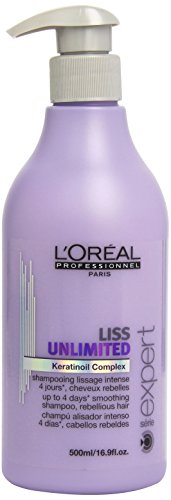 L oreal Liss Unlimited Keratinoil Complex Shampoo for Unisex, 16.9 Ounce