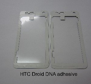 Pre-customized Adhesive for HTC Droid DNA Touch Screen Digitizer Front Glass Screen Lens Glue Tape