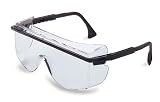Uvex S2504-01 Astro OTG 3001 Safety Glasses Worn Over Prescription Glasses, Gray Lens