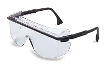 Uvex S2504-01 Astro OTG 3001 Safety Glasses Worn Over Prescription Glasses, Gray Lens