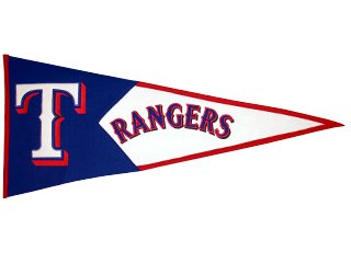 Texas Rangers Classic Pennant