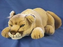 Plush Lying Cougar Stuffed Toy 21"