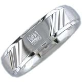 Princess Cut Diamond, 14Kt. White Gold. Diamond Comfort - Fit We...
