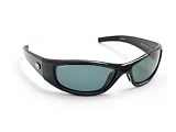 H2Optix Sunglasses Marabou Shiny Black Frame with Gray Polarized Lenses by