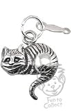  : Alice in Wonderland Cheshire Cat Sterling Silver Charm