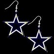 Dallas Cowboys Flashing Earrings - NFL Football Fan Shop Sports Team Merchandise