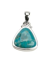 Barse Triangular Turquoise Pendant