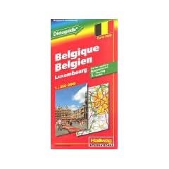 Hallwag Stra�enkarten, Belgien, Luxembourg. 1: 250000
