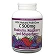 C 500mg Natural Fruit Chews-Blueberry, Raspberry & Boysenberry - 90 - Chewable