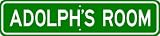ADOLPH ROOM SIGN - Personalized Gift Boy or Girl, Aluminum