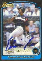 Edwin Encarnacion, Dayton Dragons - Reds Affiliate, 2003 Bowman 1st Year Card Autographed Card