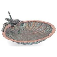 Achla Designs Scallop Shell Birdbath and Feeder