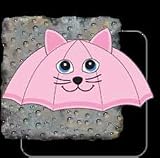 Child sized Pink Kitty Cat Umbrella