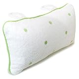 Beauty : Spa Sister Terry Bath Pillow with Embroidered Dots - Green