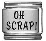 Clearly Charming Oh Scrap Laser Etched Italian Charm