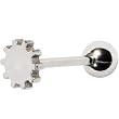 Gear Stainless Steel Barbell Tongue Ring