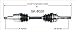 SurTrack SK-8020 CV Axle Shaft