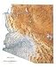 Arizona Topographical Wall Map by Raven Maps, Laminated Print