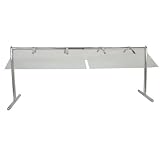 Buffet Enhancements 1BSGF75SS 75 Stainless Steel Portable Folding Sneeze Guard